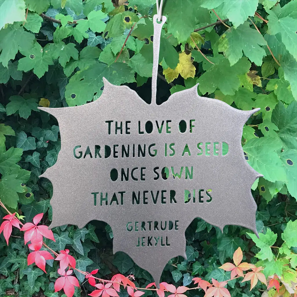 Leaf Quote -Garden Decoration