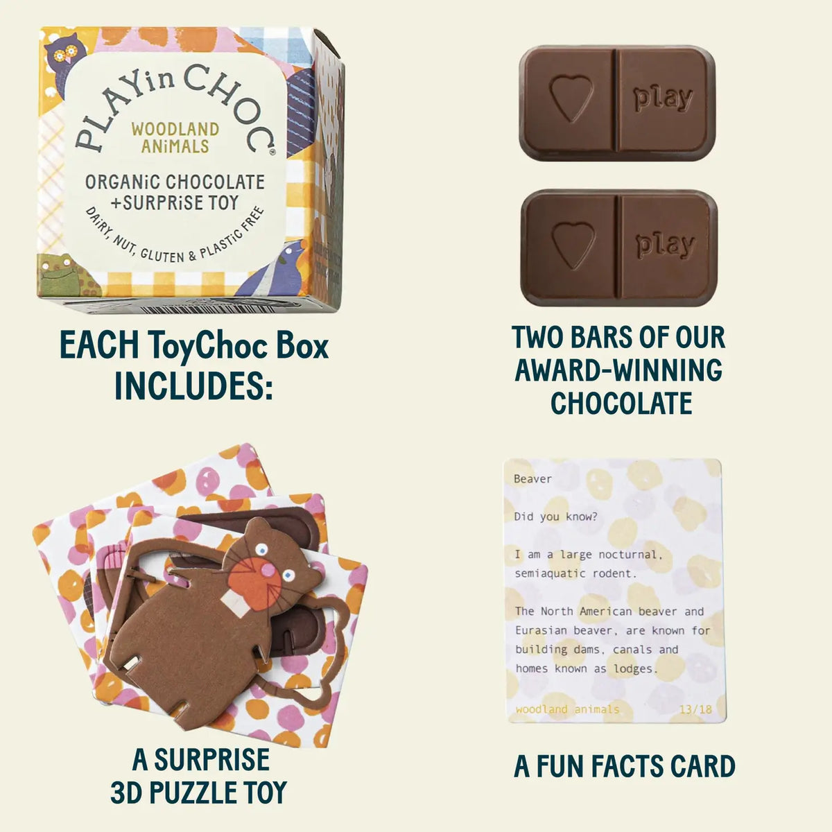 Play in Choc - Woodland Animal
