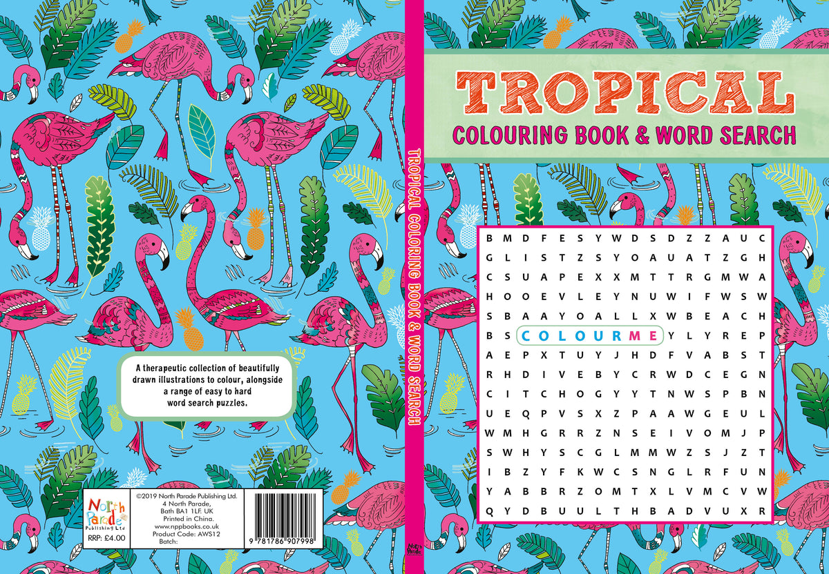 Book -  Mindful Colouring &amp; Wordsearch for Adults