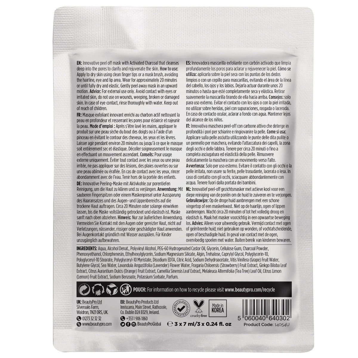 Charcoal Peel Face Mask