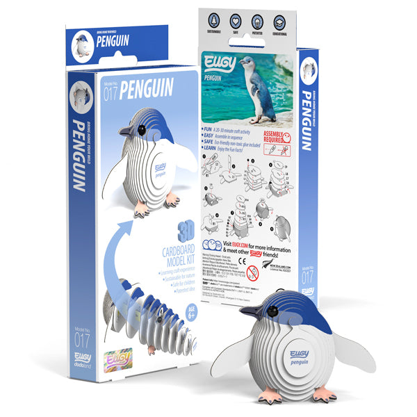 Penguin 3D craft kit by Eugy