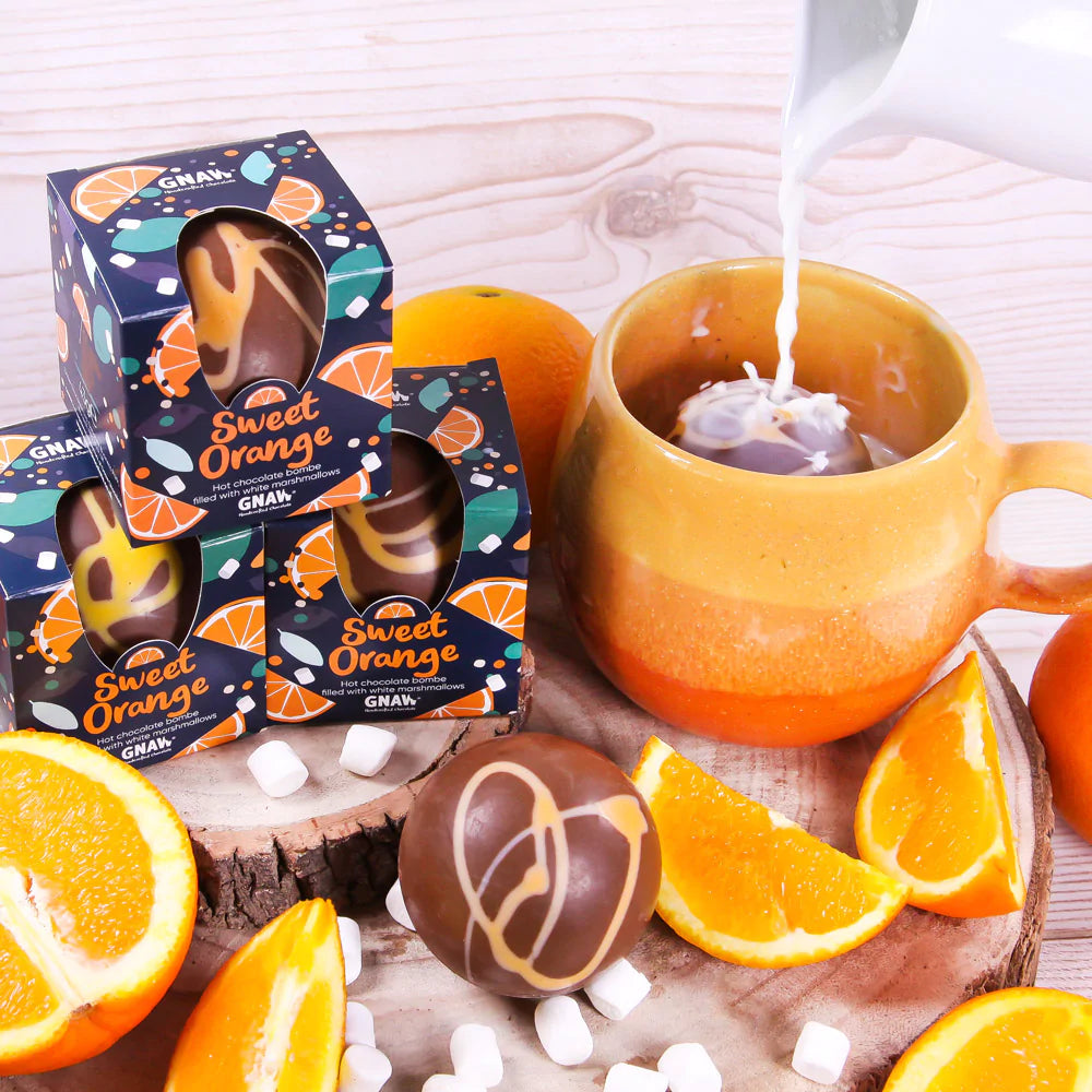 Hot Sweet Orange Chocolate Bomb