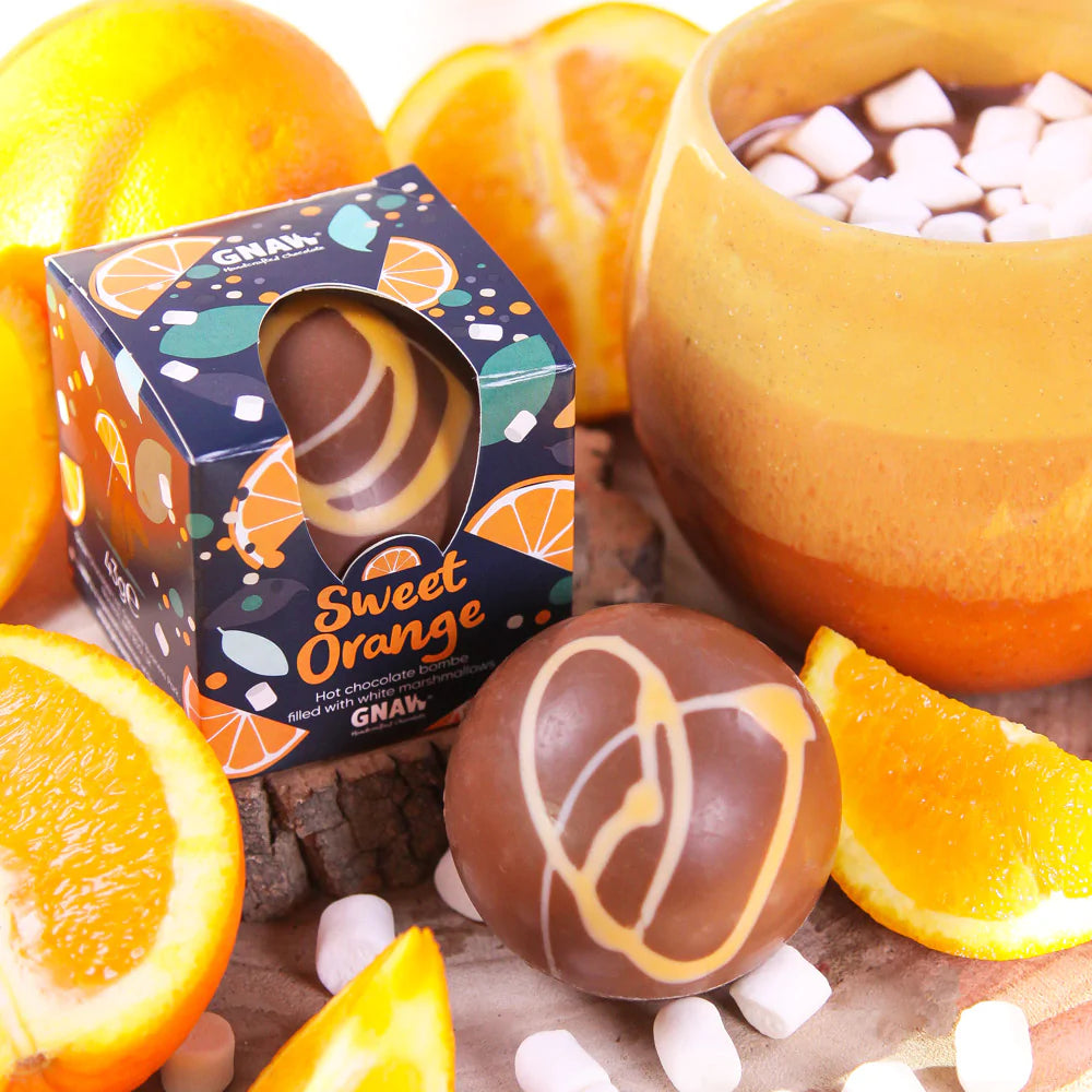 Hot Sweet Orange Chocolate Bomb