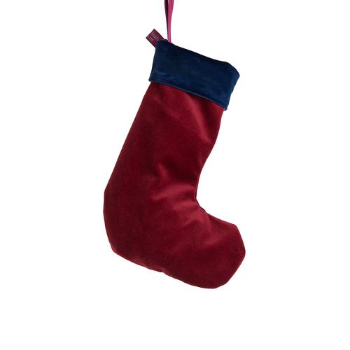 Velvet Christmas stocking