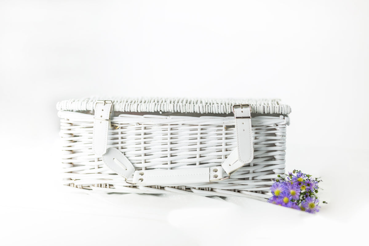 White Willow Hamper Basket