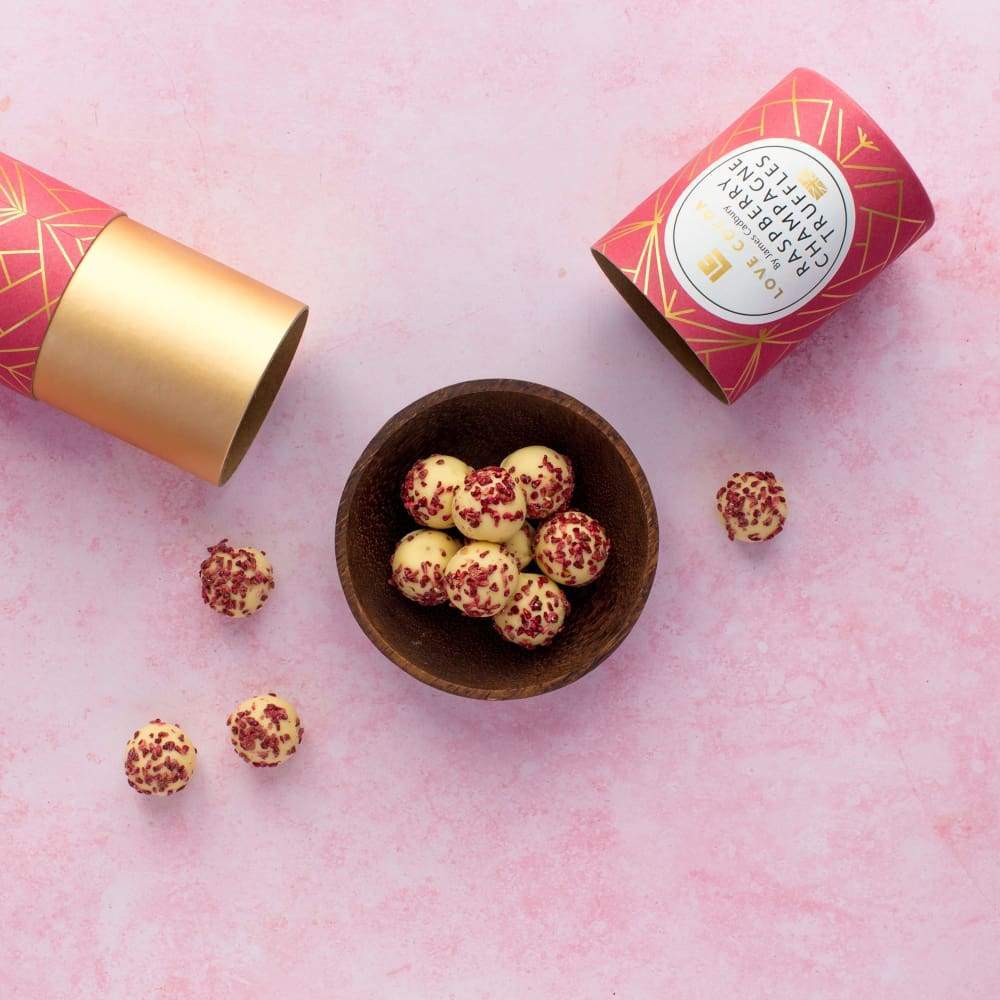Raspberry Champagne Truffles (Gl)