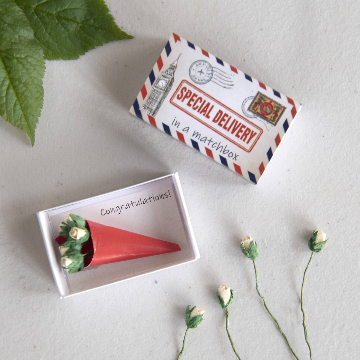 Congratulations in a Matchbox