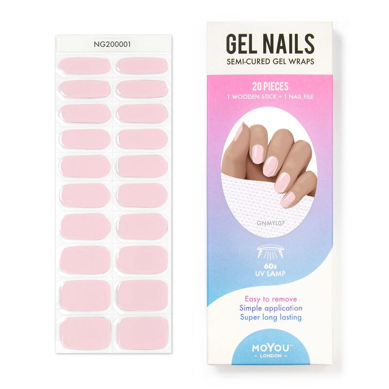 Gel Nail Wraps Pink