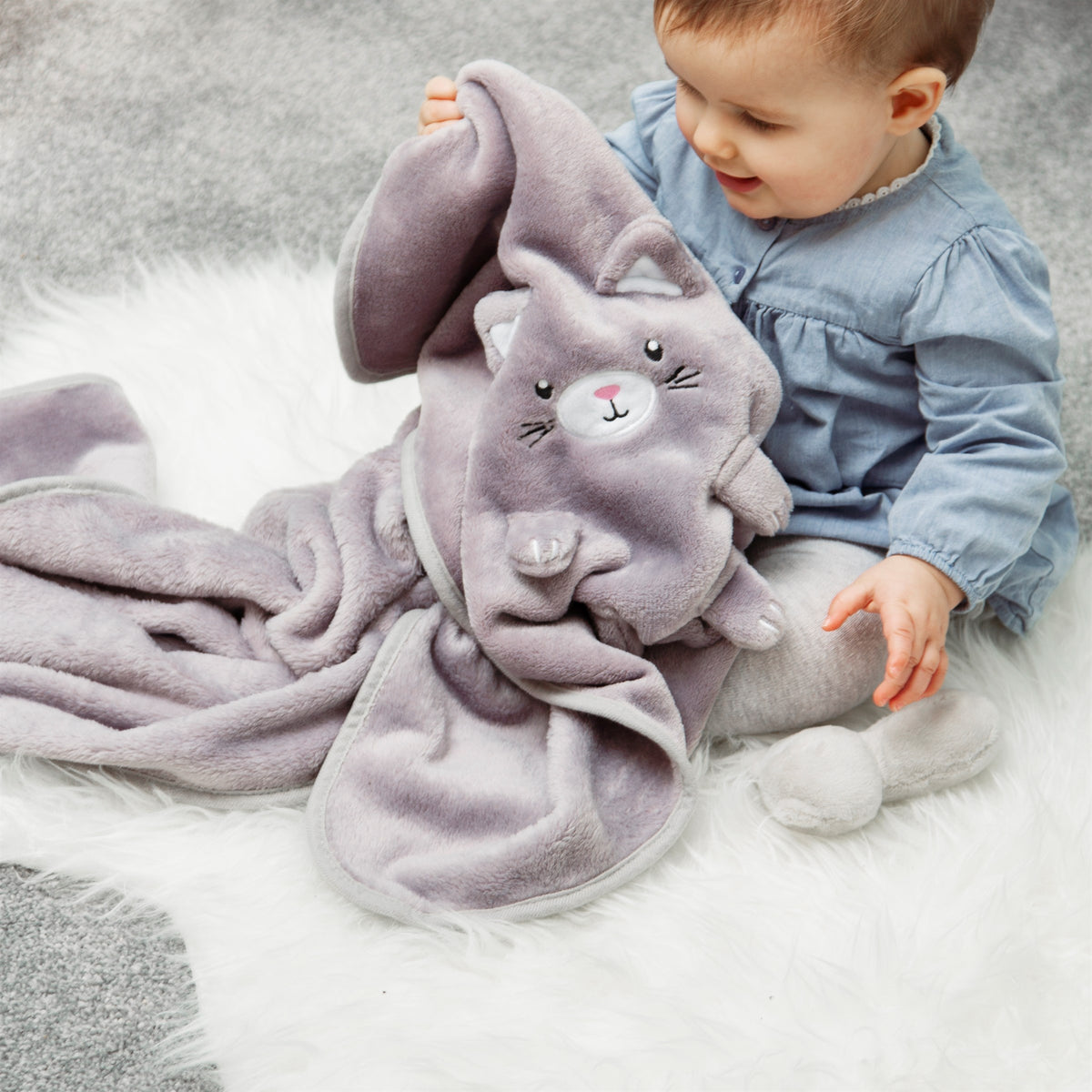 Cat Fleece Baby Blanket