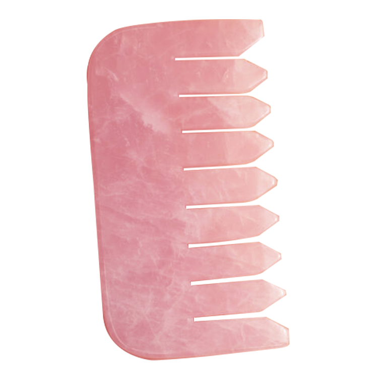 Rose Quartz Gua Sha Comb